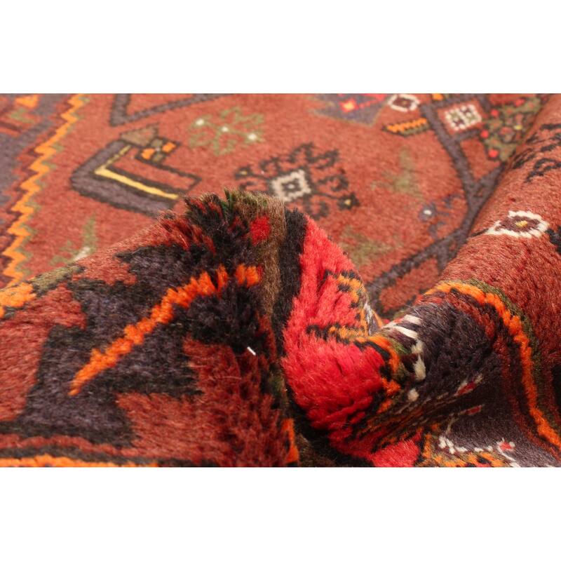 ECARPETGALLERY Hand-knotted Andelz Red Wool Rug - 4'2 x 6'10