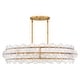 preview thumbnail 1 of 2, Fredrick Ramond FR30124 Rene 8 Light 45" Wide Ring Chandelier with Distressed Brass