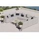 preview thumbnail 13 of 38, Saybrook Outdoor Patio Upholstered 8-Piece Sectional Sofa