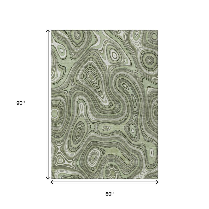 HomeRoots Geometric Transitional Rectangle Outdoor Rug