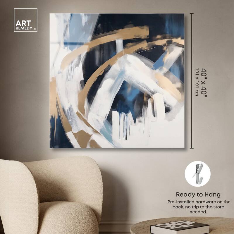 Golden Vortex II Acrylic by Art Remedy, Ready to Hang