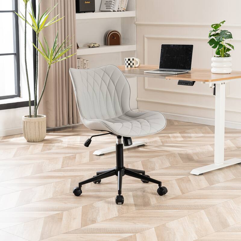 Swivel Armless Desk Chair Office Chairs Makeup Vanity Chair