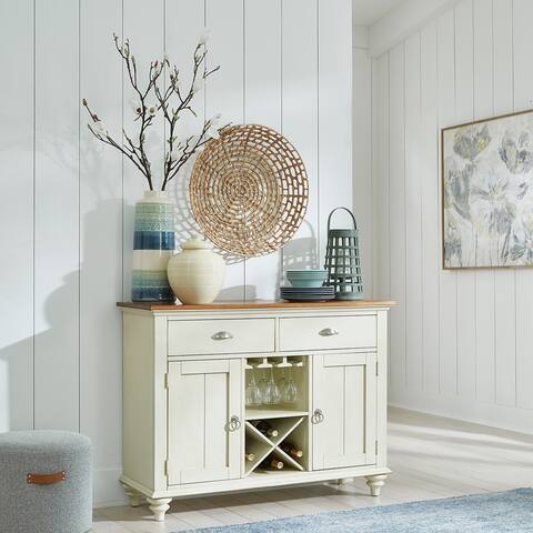 The Gray Barn Ocean Isle Bisque with Natural Pine Buffet
