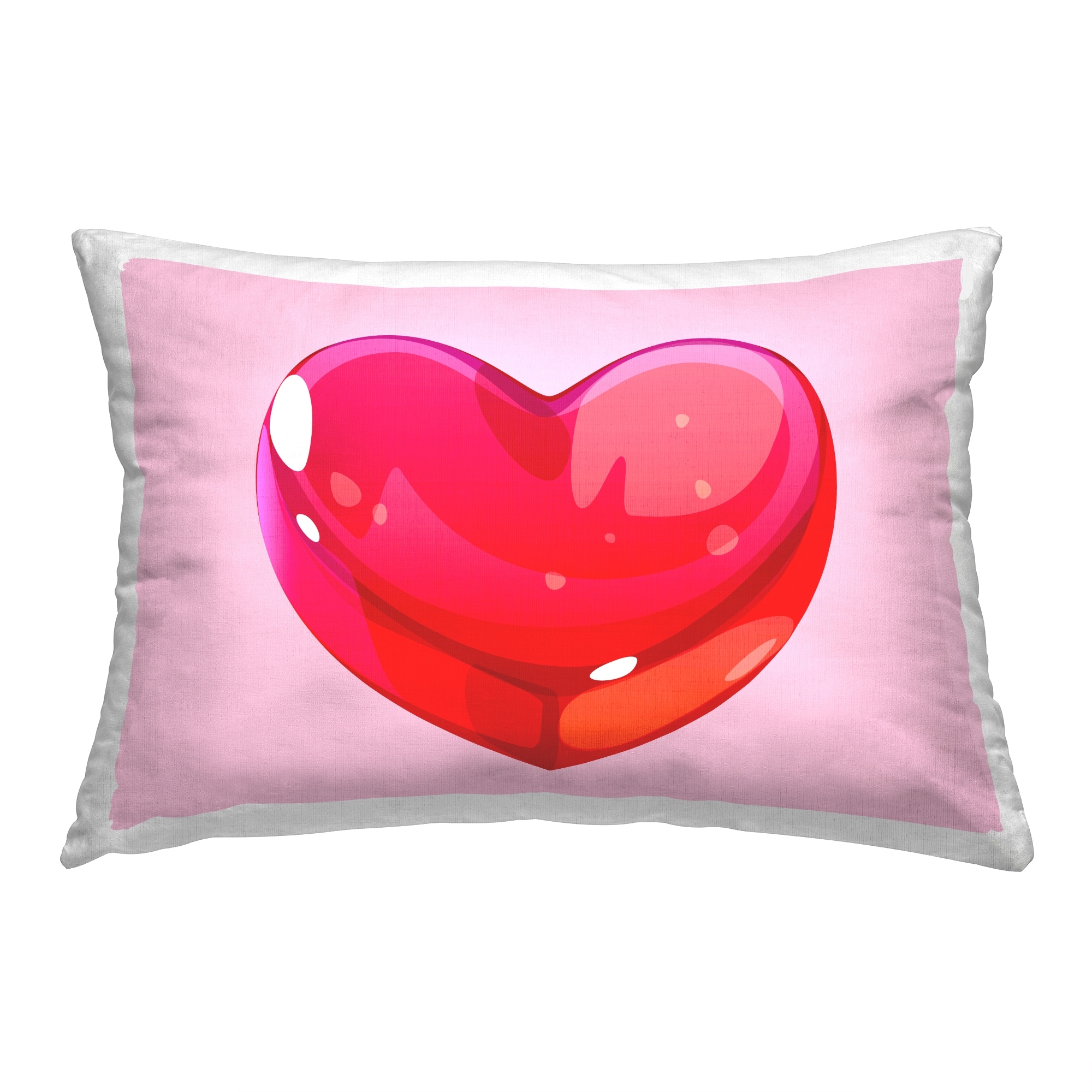 Stupell Modern Heart Candy Decorative Printed Throw Pillow Design by Lil' Rue