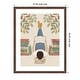 preview thumbnail 5 of 9, Lying On My Back Reading a Book by Andreas Magnusson Wood Framed Wall Art Print Florence Medium Brown