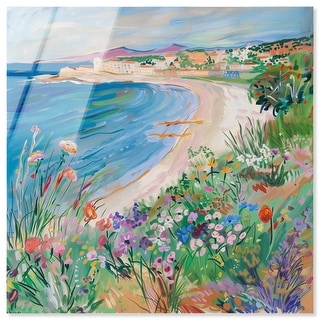 Vibrant Beach II Colorful Coastal Acrylic Glass Wall Art by Art Remedy ...