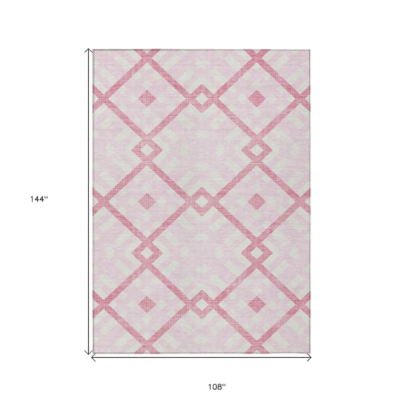 HomeRoots Geometric Transitional Rectangle Outdoor Rug