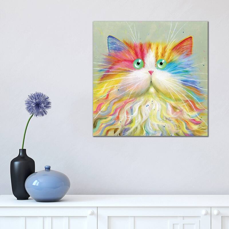iCanvas "Mousta Chou" by Kim Haskins Canvas Print - 18x18x1.5
