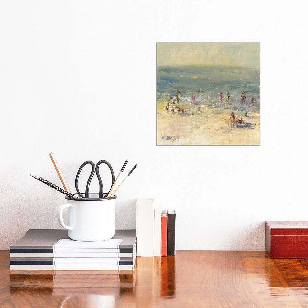 iCanvas "Impasto Beach Day II" by Marilyn Wendling Canvas Print