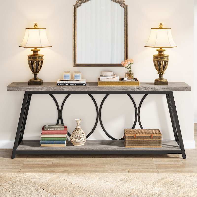 70.9 inch Extra Long Console Table Sofa Accent Table for Living Room