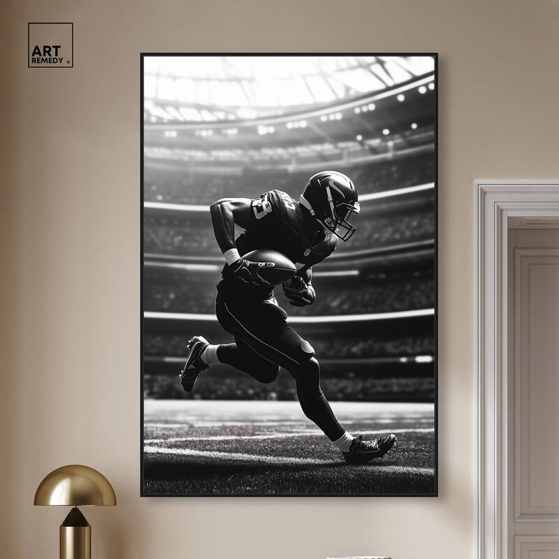 Football Stadium Canvas by Art Remedy