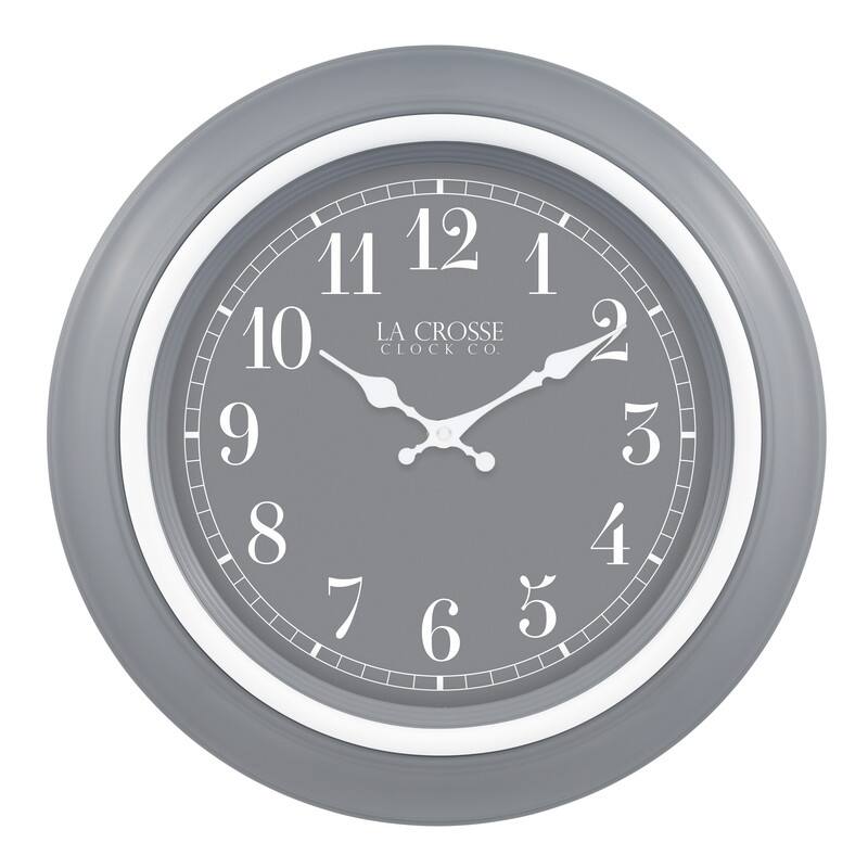 La Crosse Clock 18-Inch Louisa Analog Quartz Wall Clock