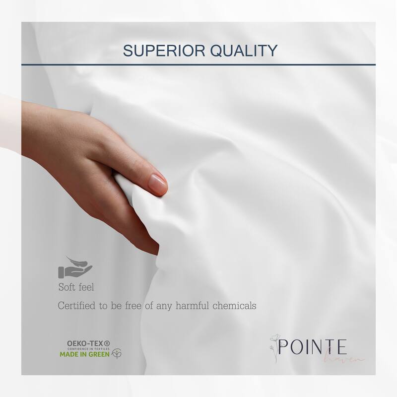 Pointehaven 300 Thread Count Combed Cotton Tone-on-Tone Printed Bed Sheet Set