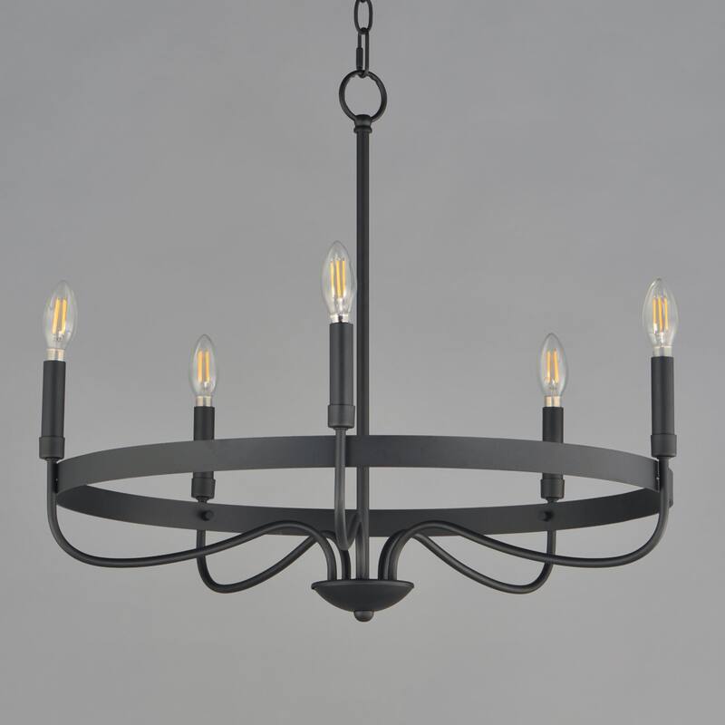 Maxim 14495 Frankie 5 Light 26" Wide Taper Candle Style Chandelier