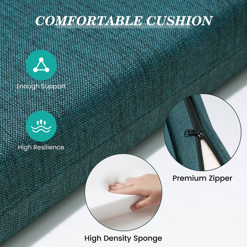 Pellebant Outdoor Patio Chaise Lounge Cushion