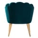 preview thumbnail 48 of 64, HULALA HOME Morden Scalloped Velvet Arm Chair with Tufted Back