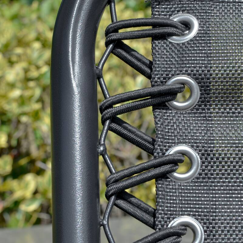 Steel 2-Seat Patio Swing with Storage & Cup Holders