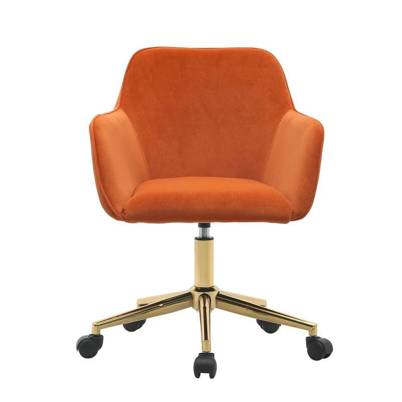 Velvet Adjustable Height Home Office Swivel Chair with Universal Wheel