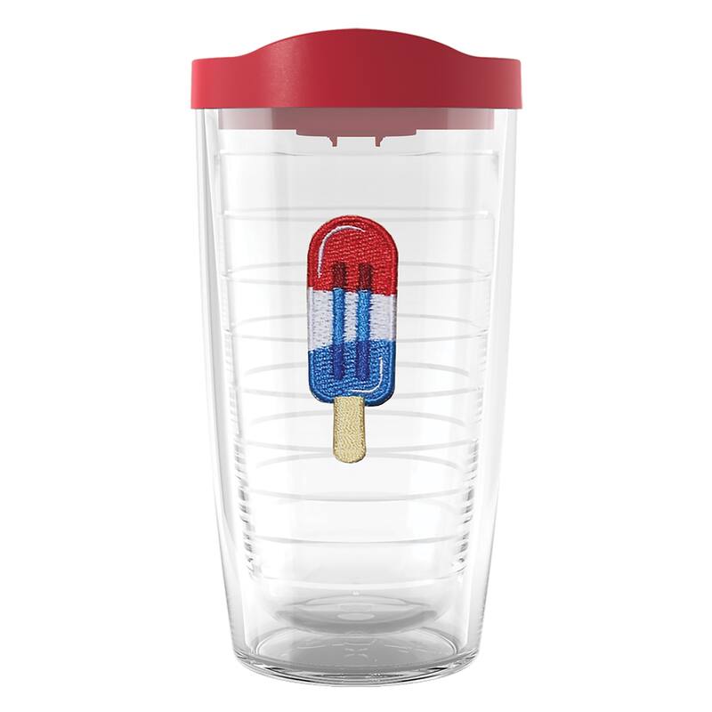 Tervis Ice Popsicle Collection Made in USA Double Walled Insulated Travel Tumbler, Bomb Pop - 16oz