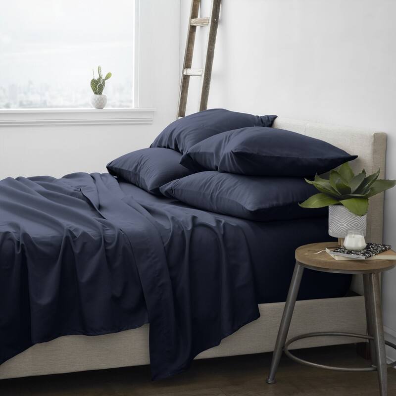 Soft Essentials Ultra-soft Deep Pocket 6-piece Microfiber Sheet Set - Full - Navy