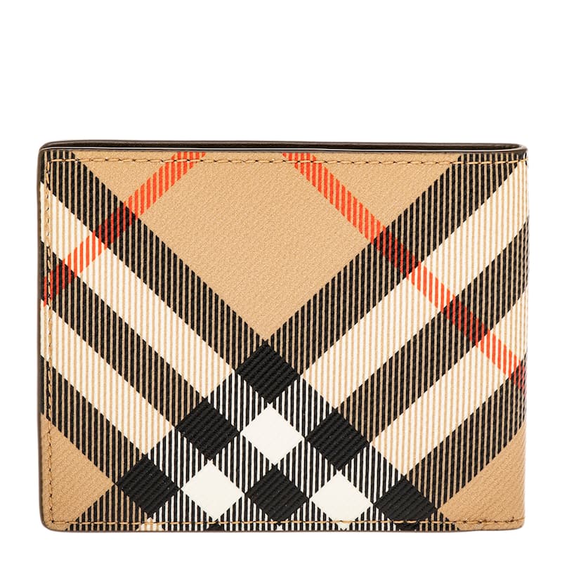 Burberry Men's Check Slim Bifold Wallet
