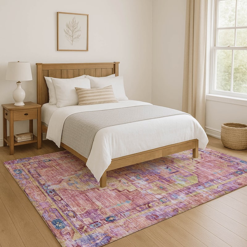 Premium Washable Super Soft Vintage Traditional Mayfield Rug