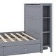 preview thumbnail 6 of 11, Full Size Platform Bed with Headboard, Footboard, Drawers and Storage Shelves