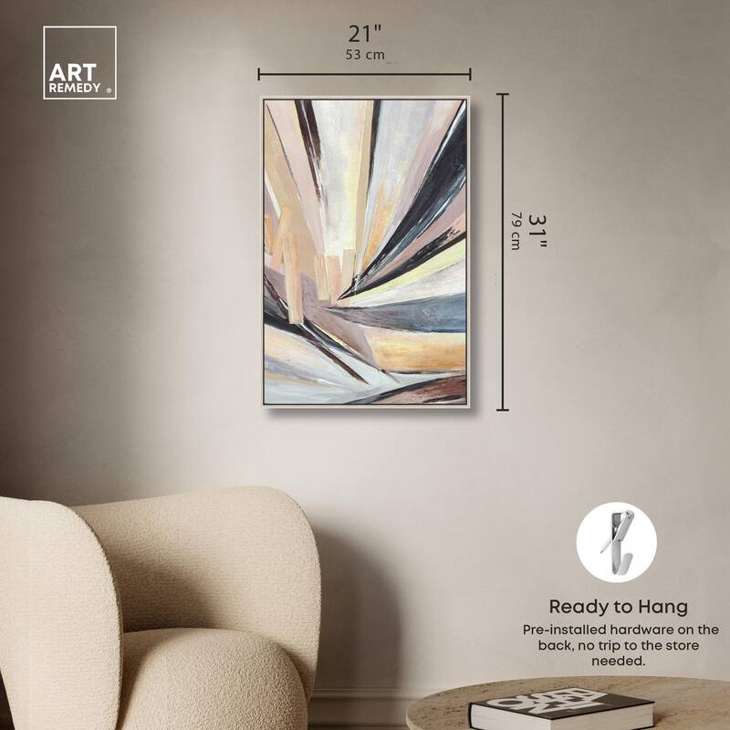 Balancing Lines I Canvas by Art Remedy