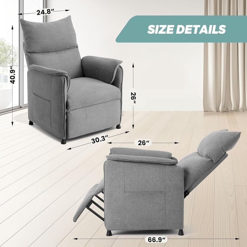 Electric Power Lift Recliner Rocking Sofa Chair with Remote for Living Room