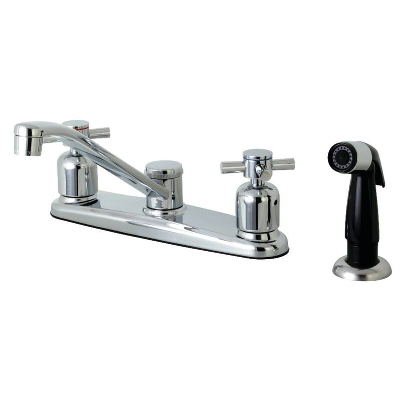 Kingston Brass Concord 1.8 GPM Standard Kitchen Faucet - Includes Side - Polished Chrome
