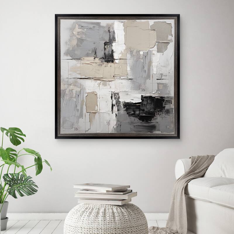 Masterpiece Art Gallery| Muted II by Annabelle Hall - Framed Canvas Art Print