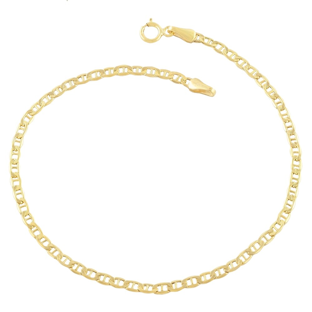 9 inch gold ankle bracelet