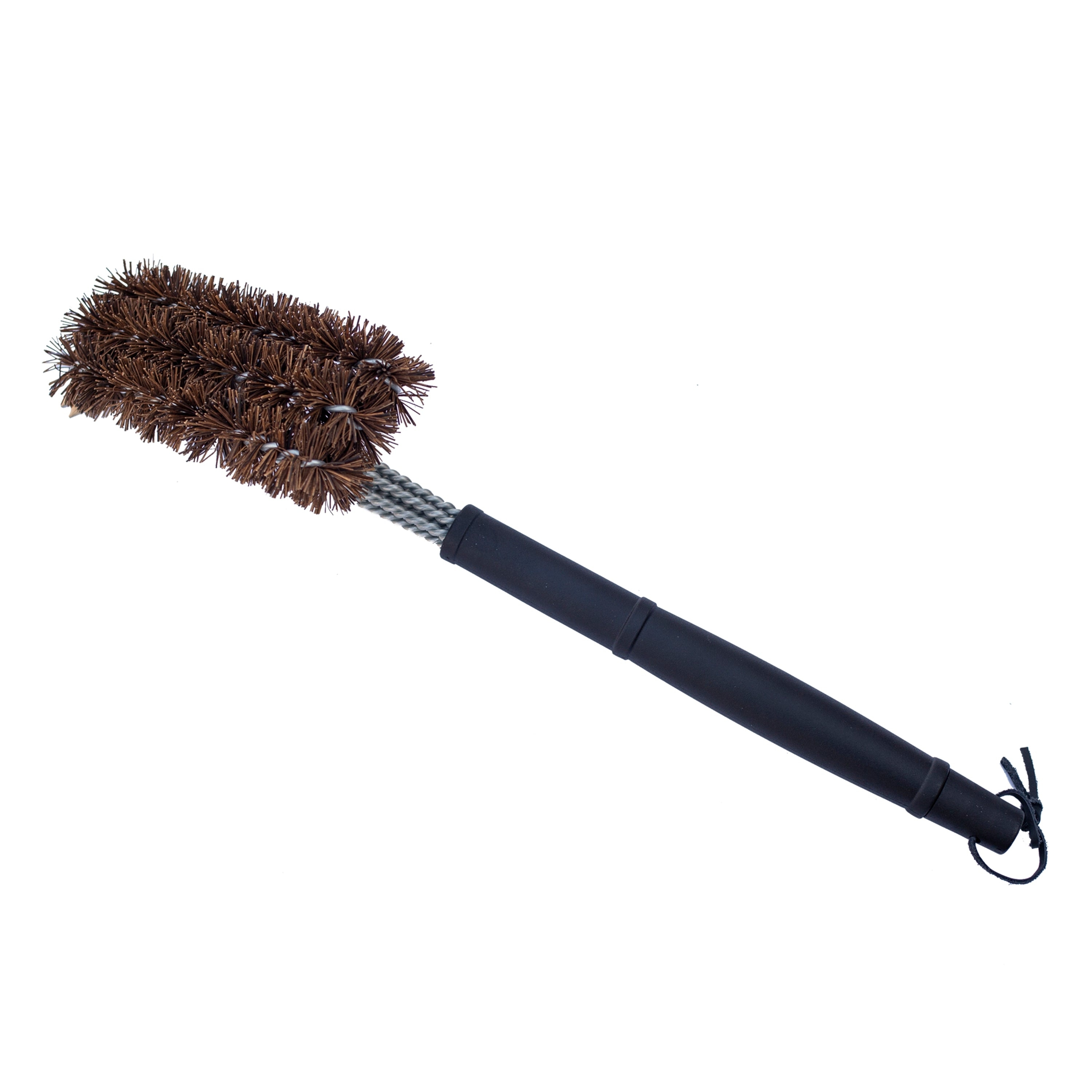 18" Grill Brush w/ Palmyra Bristles and Stainless Steel Scraper