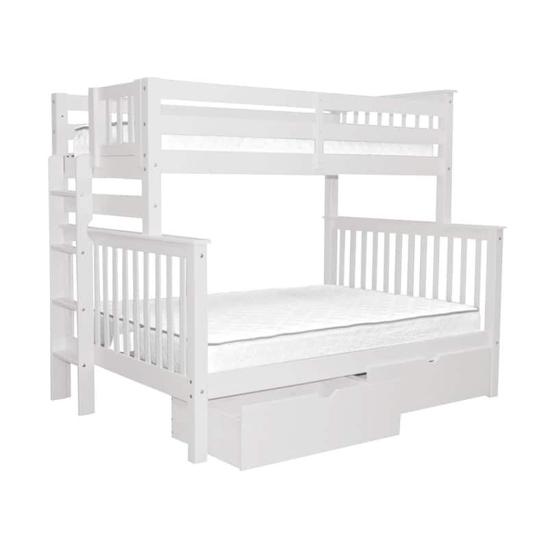 Taylor & Olive Trillium Twin over Full Bunk Bed, 2 Drawers