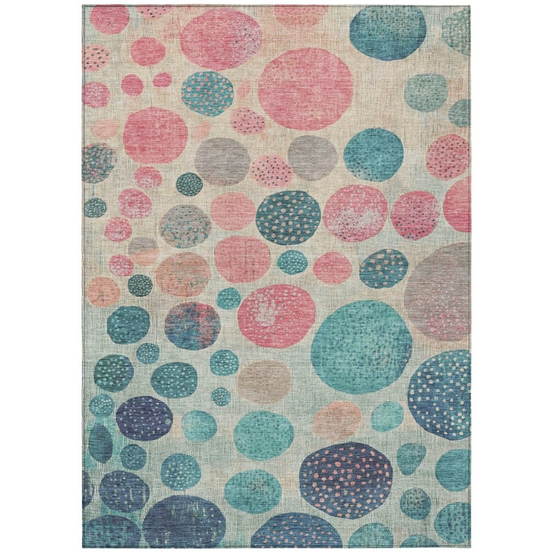 HomeRoots Geometric Transitional Rectangle Outdoor Rug