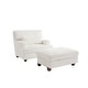 preview thumbnail 12 of 37, Oversized Chaise Longue Accent Chair with Ottoman