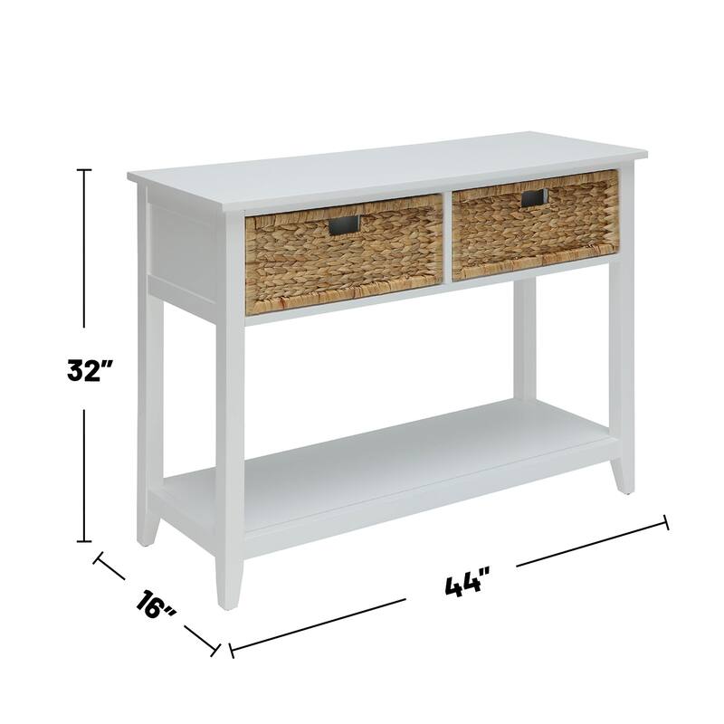Wooden Accent Table with Storage Space
