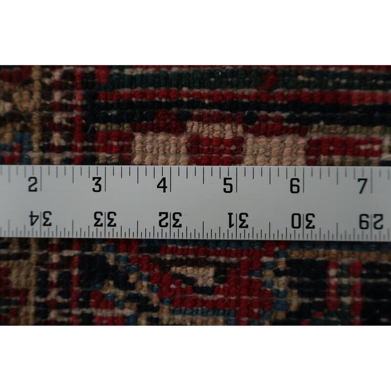 Hand Knotted Oriental 100% Wool Carpet Traditional Medallion Red Heriz (serapi) Area Rug - 13' 7'' X 10' 7''