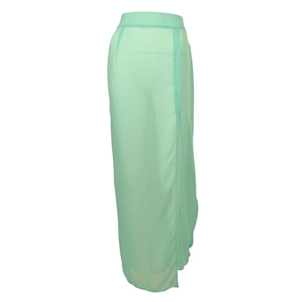 Miken Women's Maxi Skirt Swim Cover ups - Aqua Artic
