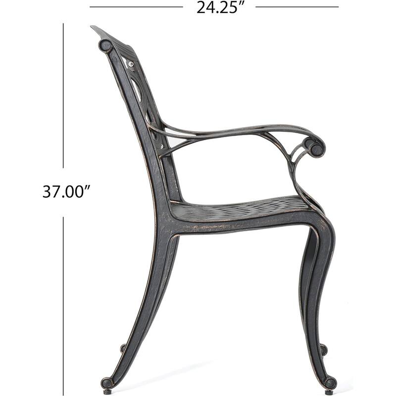 Austin Outdoor Cast Aluminum Dining Chairs Set Bed Bath & Beyond