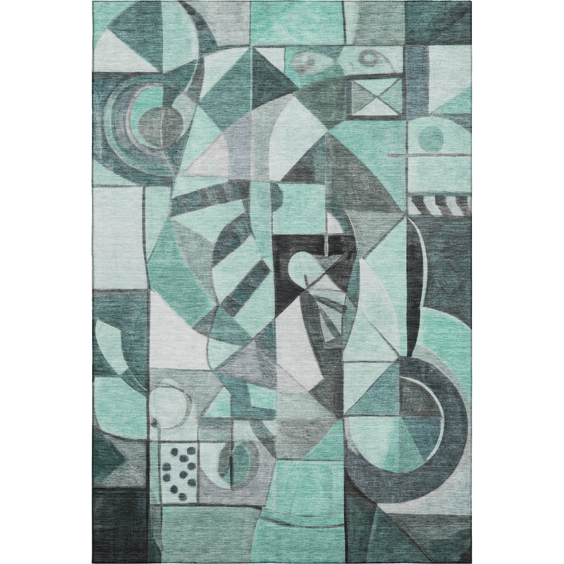 Premium Washable Super Soft Mosaic Contemporary Mayfield Rug