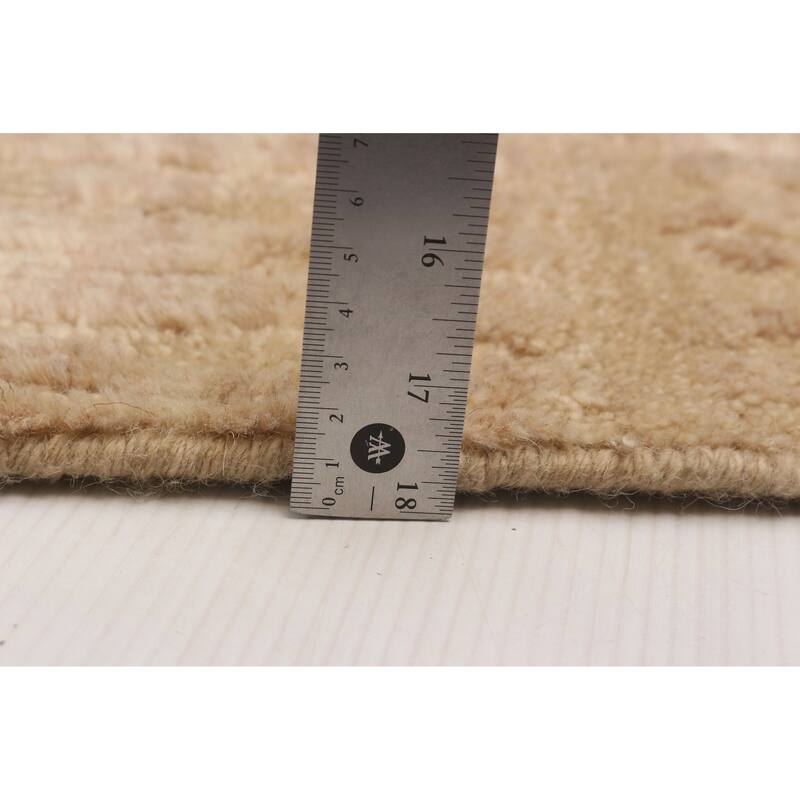 ECARPETGALLERY Hand-knotted Tangier Beige Wool Rug - 8'1 x 9'10
