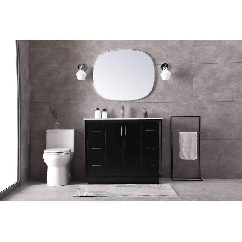 Elegant Lighting VF19642 Hayes 42" Free Standing Single Basin Vanity