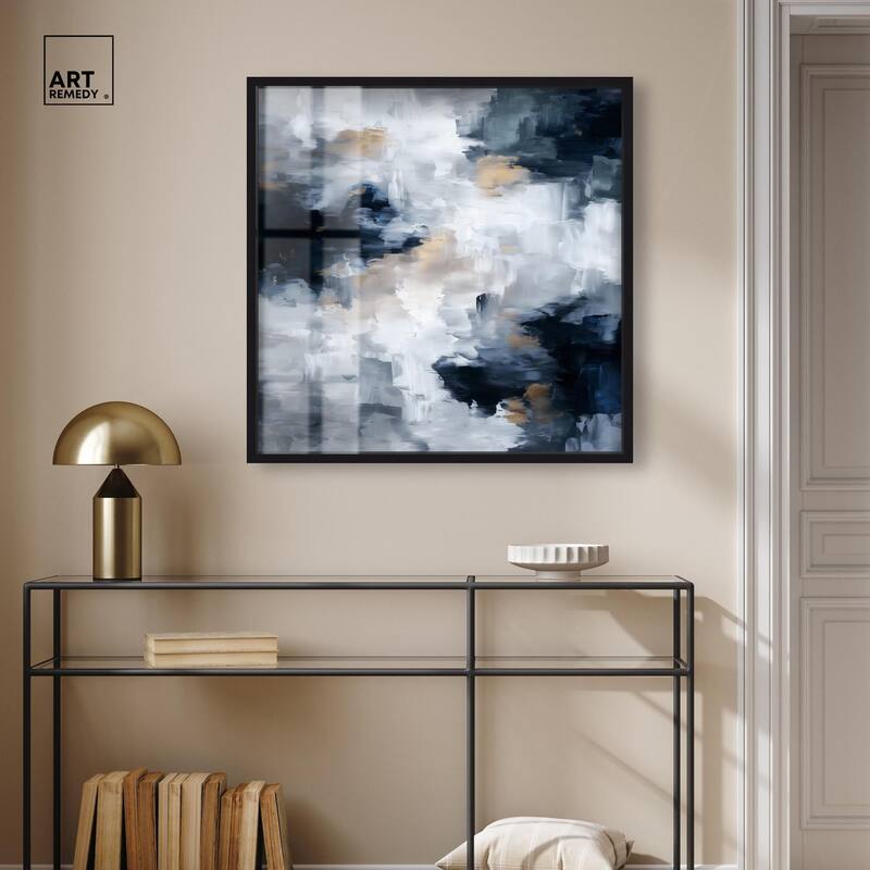 Midnight and Ivory II Shadowbox by Art Remedy
