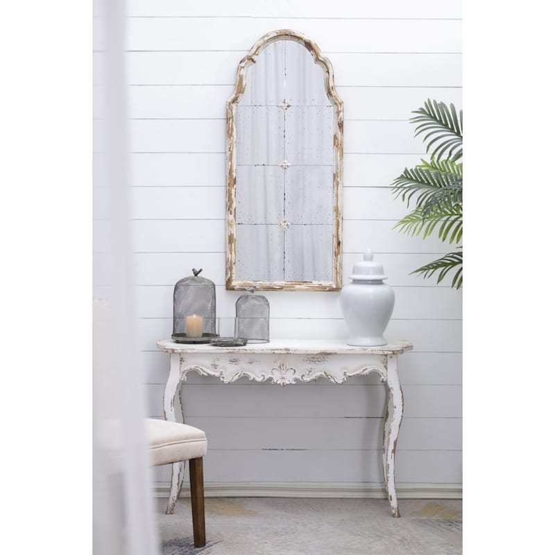 Vintage Weathered Finish Console Table - 3.75'
