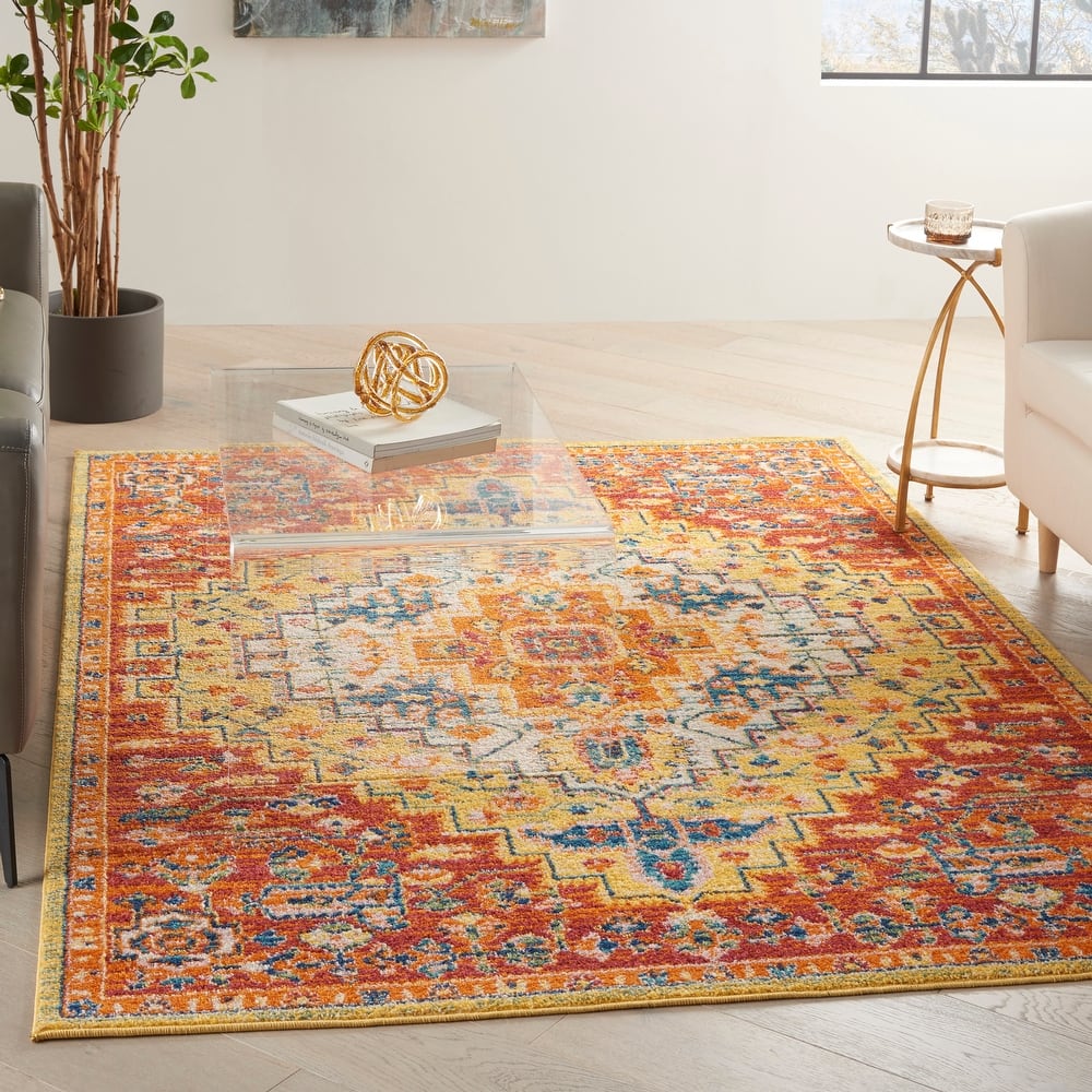 Nourison Allur Boho Contemporary Medallion Persian Area Rug
