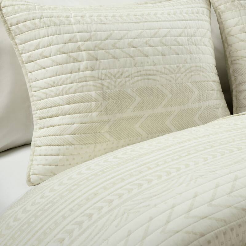 Lush Decor Hygge Geometric Pattern 3-piece Quilt Set