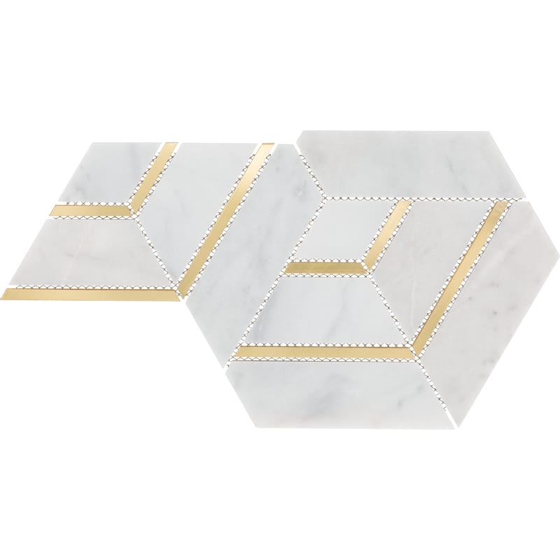 Daltile Lavaliere Natural Stone Intermix Mosaic (5 Pc per Carton) (3.15 Sqft per Carton)