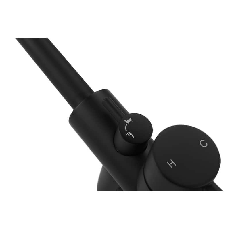 Indigo Home Floor Mounted Roman Tub Faucet with Handshower