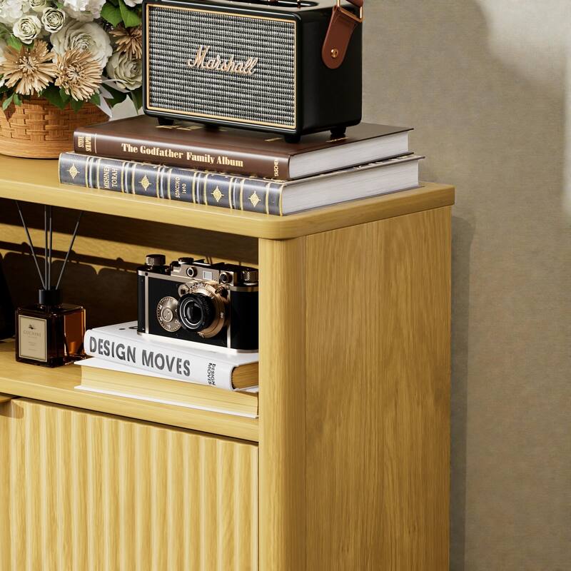 Tall Shoe Cabinet with 3 Flip Drawers, Hidden Entryway Shoe Storage Organizer for Hallway, Foyer, Slim Free-Standing Rack